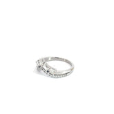 14k White Gold 1.00ct G VS2 Multi Shape Diamond (Pear, Emerald, Round, Princess Cut) Tiara Ring